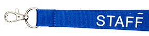 Płaska 20 mm. niebieska nadruk STAFF