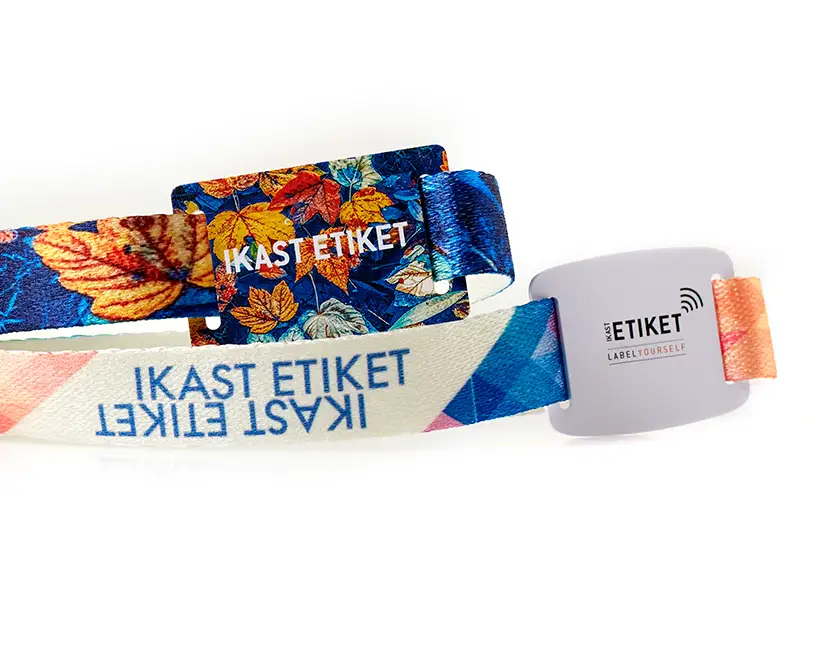 Ekologiczne opaski na rękę z materiału z odzysku z chipem RFID