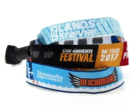 Opaski festiwalowe - tekstylne