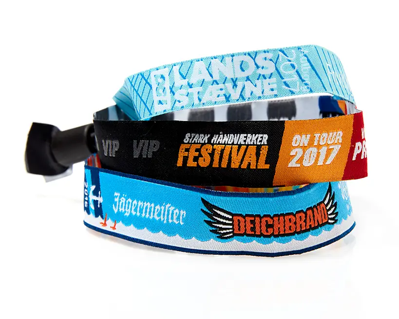 Opaski festiwalowe - tekstylne