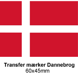 Transfer mærke - Dannebrog