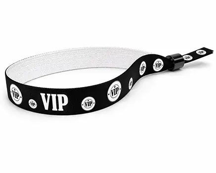 Czarne opaski festiwalowe VIP