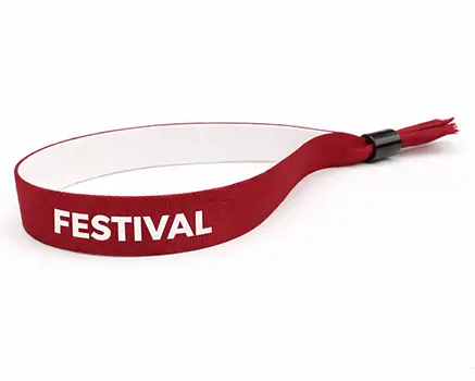 Czerwono-brązowe opaski festiwalowe